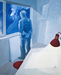Autorretrato a traizón. José Guillermo. 1992. Óleo sobre táboa.