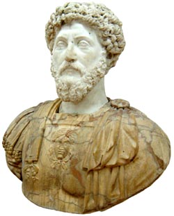Busto del emperador romano Marco Aurelio. Legado Policarpo Sanz.